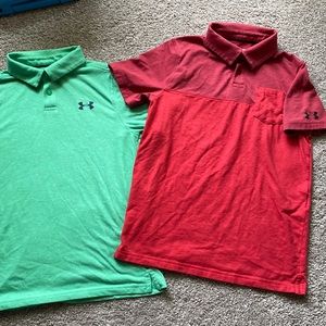 Boy’s Under Armour Polo Lot (2) Size Medium